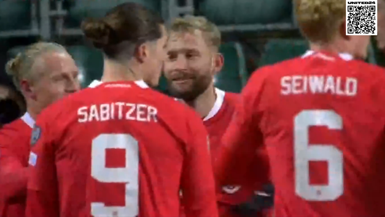 Збірна Австрії / скриншот трансляції Megogo Збірна Австрії / скриншот трансляції Megogo