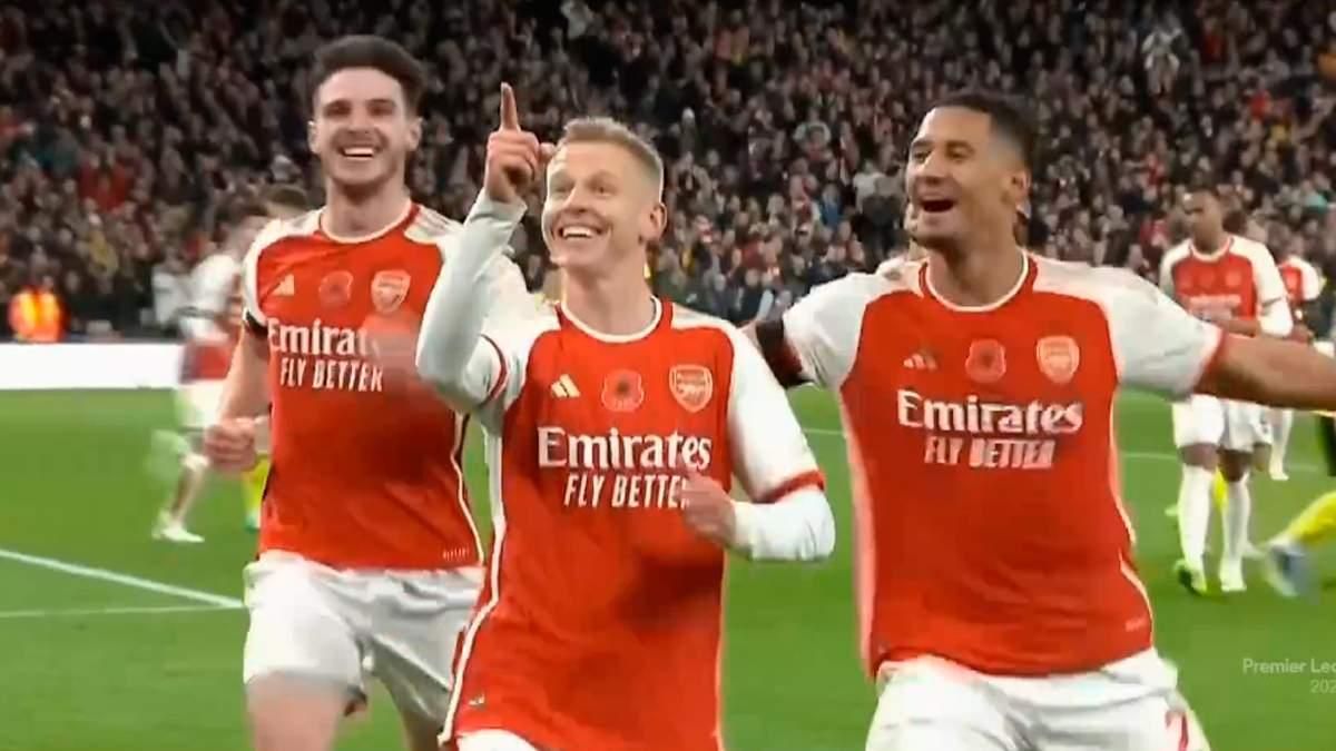 Зінченко святкує гол / Скріншот з трансляції