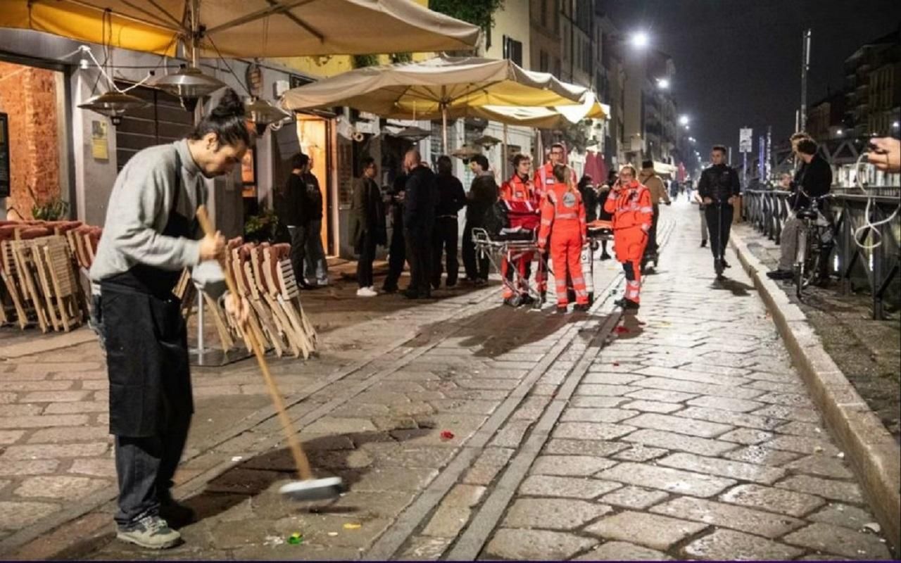 Сутички фанатів у Мілані / Фото ANSA