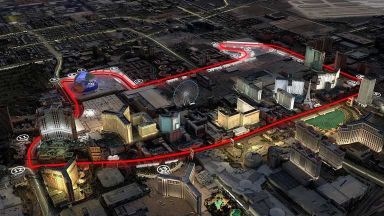 Маршрут траси Гран-прі Лас-Вегаса / Схема з офіційного сайту Формули-1