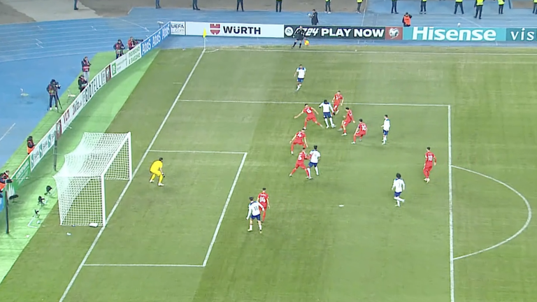 Північна Македонія – Англія / скриншот із трансляції Північна Македонія – Англія / скриншот із трансляції