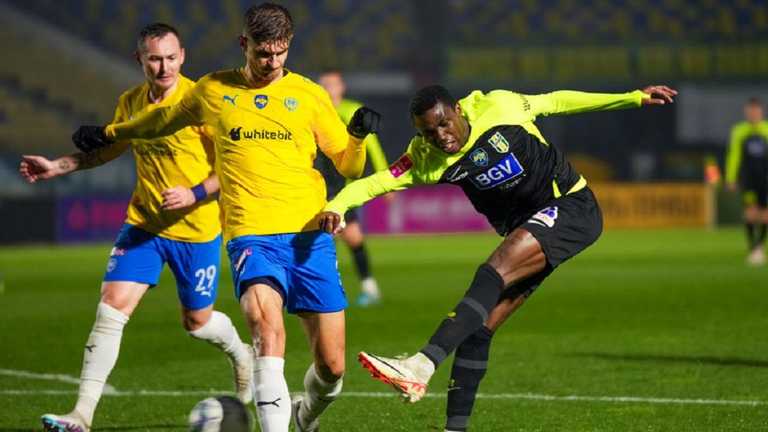 Полісся перемогло Металіст 1925 / Фото УПЛ Полісся перемогло Металіст 1925 / Фото УПЛ