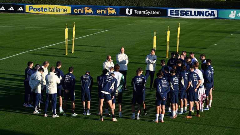 Тренування збірної Італії / Фото з соцмережі X, Nazionale Italiana Тренування збірної Італії / Фото з соцмережі X, Nazionale Italiana