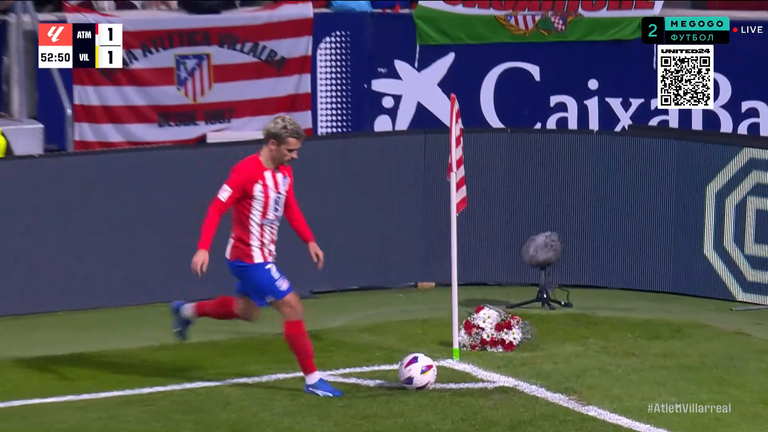 Атлетіко – Вільяреал / Скриншот трансляції Атлетіко – Вільяреал / Скриншот трансляції