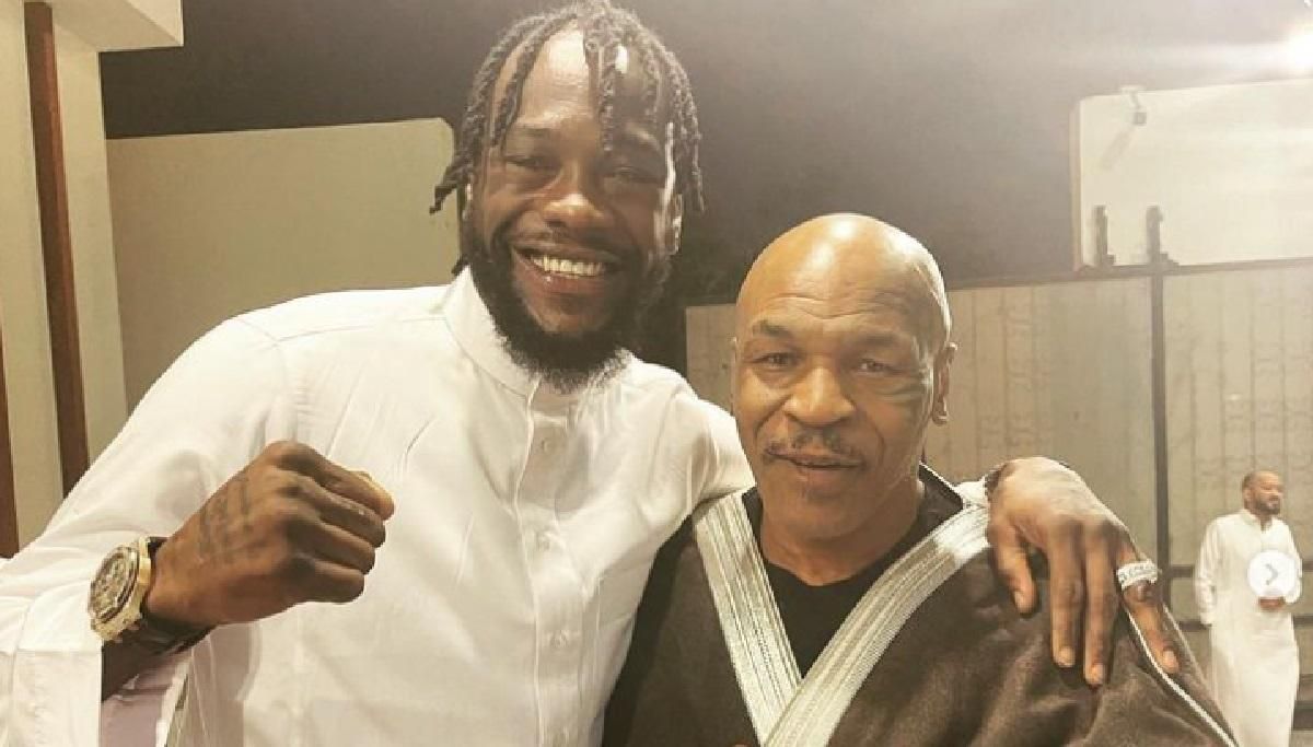 Деонтей Вайлдер і Майк Тайсон / Фото instagram.com/bronzebomber