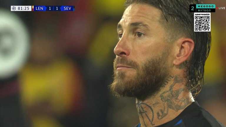 Серхіо Рамос / Скріншот з трансляції Серхіо Рамос / Скріншот з трансляції