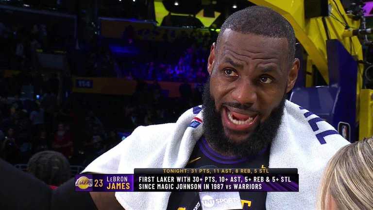 Леброн Джеймс / Скриншот трансляції Леброн Джеймс / Скриншот трансляції