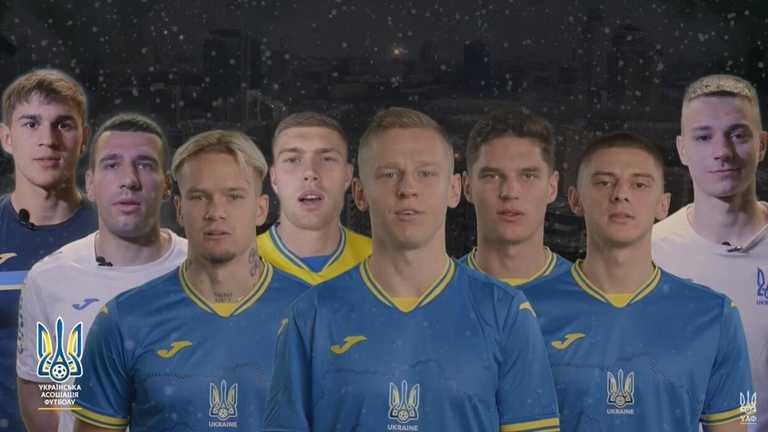 Гравці збірної України / Скріншот з відео УАФ