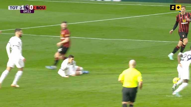 Борнмут поступився Тоттенхему / Скріншот з трансляції Борнмут поступився Тоттенхему / Скріншот з трансляції