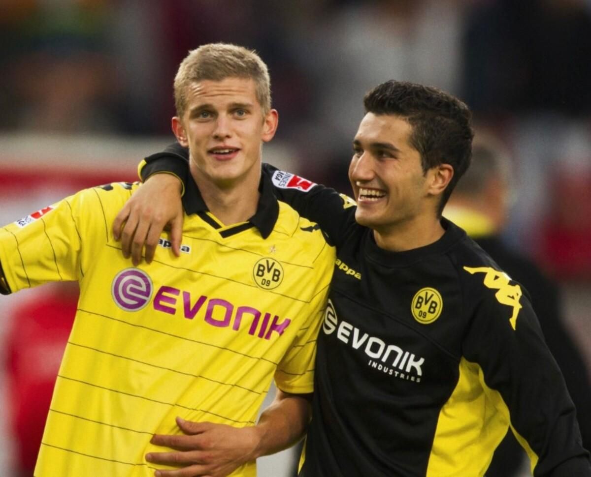 Свен Бендер та Нурі Шахін у складі Борусії / Фото з Twitter