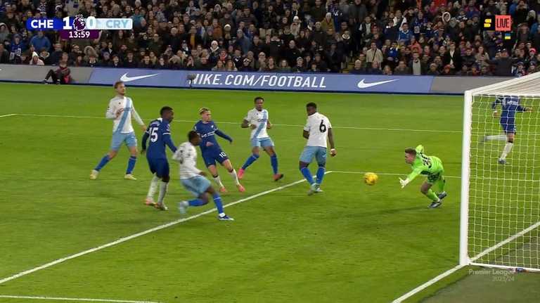 Михаил Мудрик открыл счет / Скриншот с трансляции Михаил Мудрик открыл счет / Скриншот с трансляции