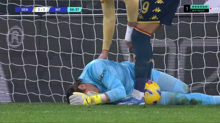 Дженоа - Интер / скриншот трансляции Дженоа - Интер / скриншот трансляции