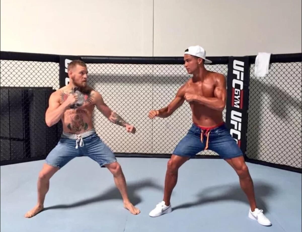 Макгрегор – Роналду / Фото з Instagram