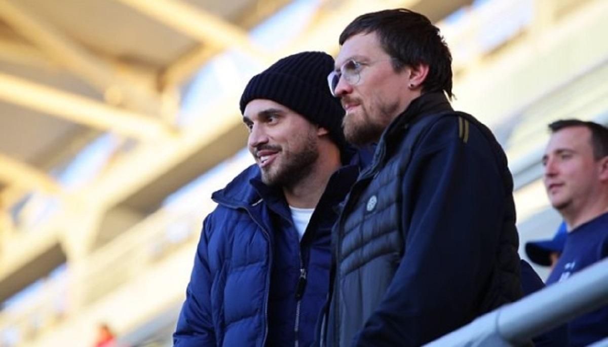 Георгий Бущан и Александр Усик / ФК Динамо Георгий Бущан и Александр Усик / ФК Динамо