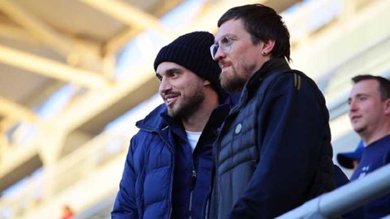 Георгій Бущан і Олександр Усик / ФК Динамо Георгій Бущан і Олександр Усик / ФК Динамо