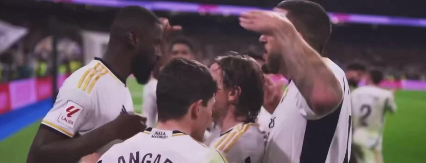 Реал святкує гол / Скріншот з трансляції