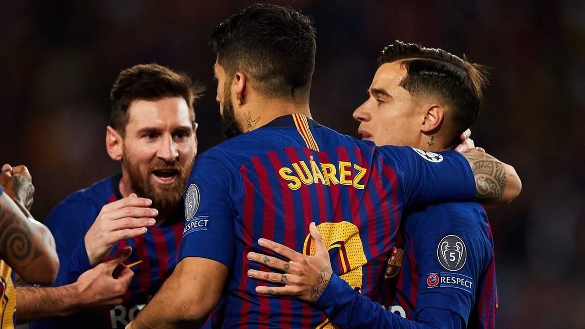 Месси, Суарес и Коутинью / Фото EFE