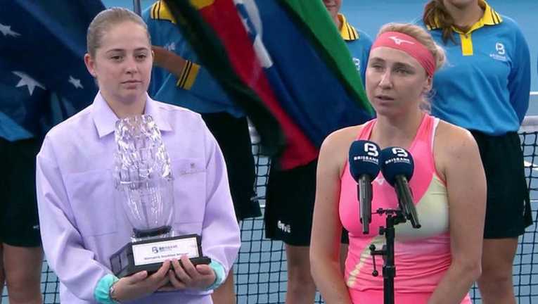 Людмила Кіченок та Альона Остапенко / Скриншот трансляції Людмила Кіченок та Альона Остапенко / Скриншот трансляції