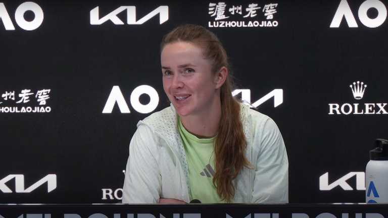 Еліна Світоліна / скріншот з прес-конференції Еліна Світоліна / скріншот з прес-конференції