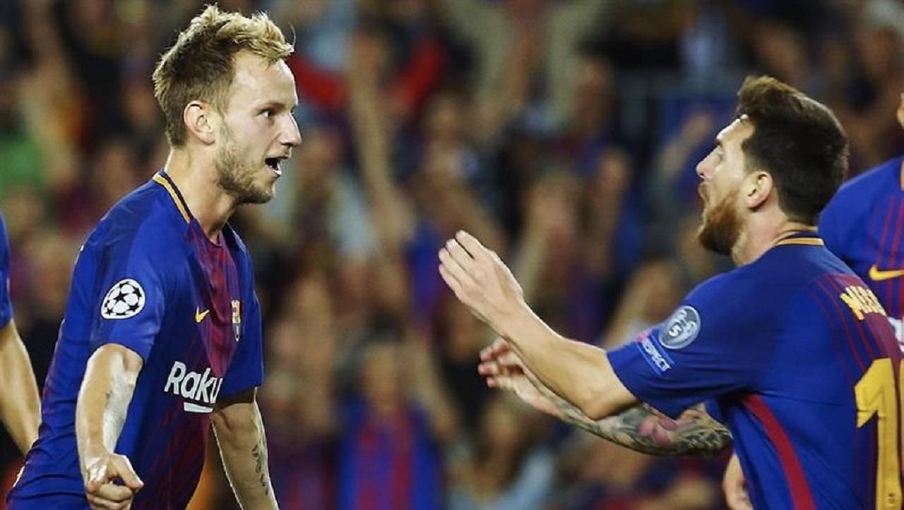 Іван Ракітіч та Ліонель Мессі / Фото: EFE