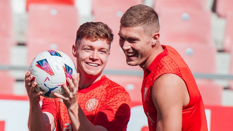 Виктор Цыганков и Аретм Довбык / Girona FC Виктор Цыганков и Аретм Довбык / Girona FC