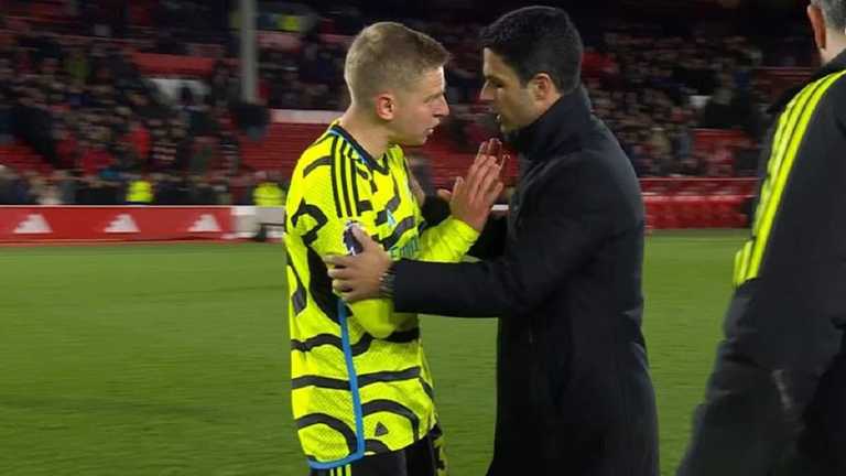 Александр Зинченко и Микель Артета Александр Зинченко и Микель Артета