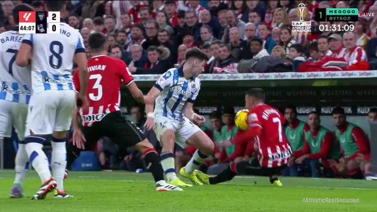 Атлетік - Реал Сосьєдад / скріншот трансляції Атлетік - Реал Сосьєдад / скріншот трансляції