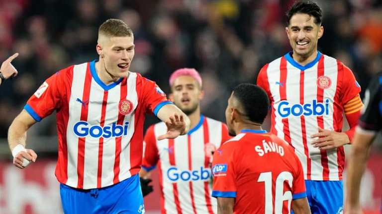 Жирона святкує гол / Фото EFE Жирона святкує гол / Фото EFE