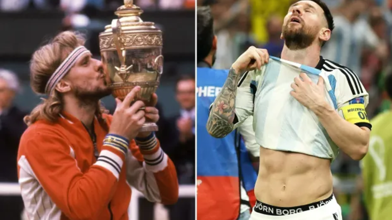 Б'єрн Борг і Ліонель Мессі / колаж The Sun Б'єрн Борг і Ліонель Мессі / колаж The Sun