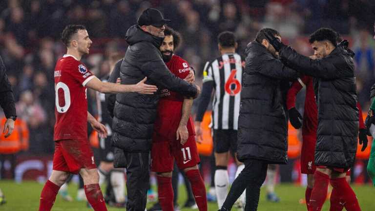 Юрген Клопп з гравцями Ліверпуля / Фото Imago Юрген Клопп з гравцями Ліверпуля / Фото Imago