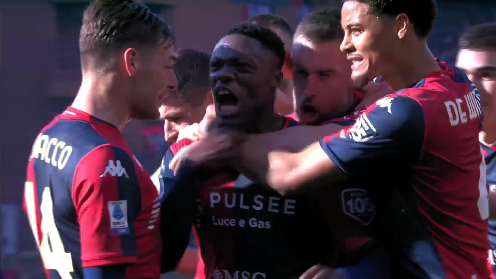 Екубан святкує гол / Скріншот з трансляції