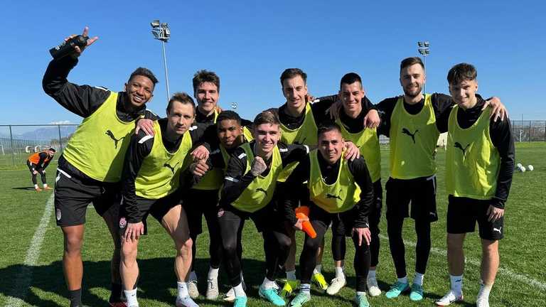 Игроки Зари / Фото прес-службы клуба Игроки Зари / Фото прес-службы клуба