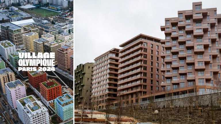 Урочисте відкриття Олімпійського селища в Парижі / Колаж Соре Урочисте відкриття Олімпійського селища в Парижі / Колаж Соре