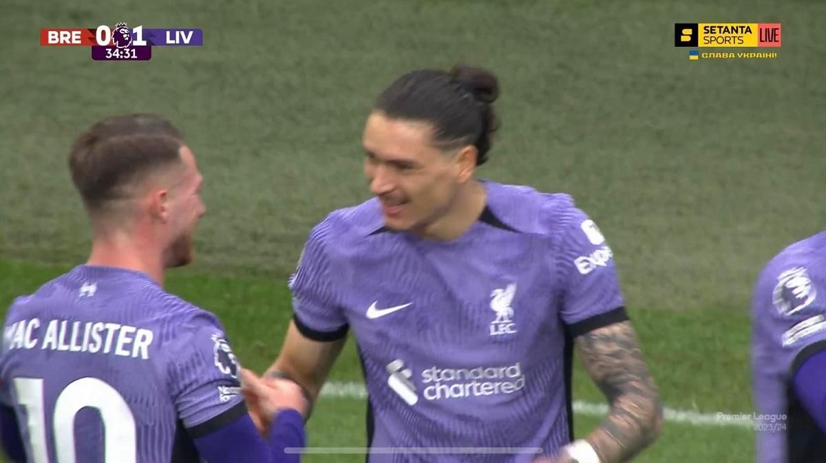 Мак Аллістер і Нуньєс / Скріншот з трансляції