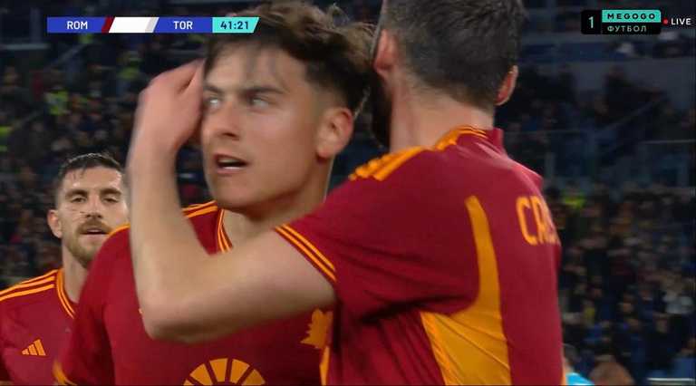 Дибала святкує гол / Скріншот з трансдляції Дибала святкує гол / Скріншот з трансдляції