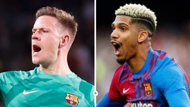 Тер Штеген и Араухо / Фото EFE Тер Штеген и Араухо / Фото EFE