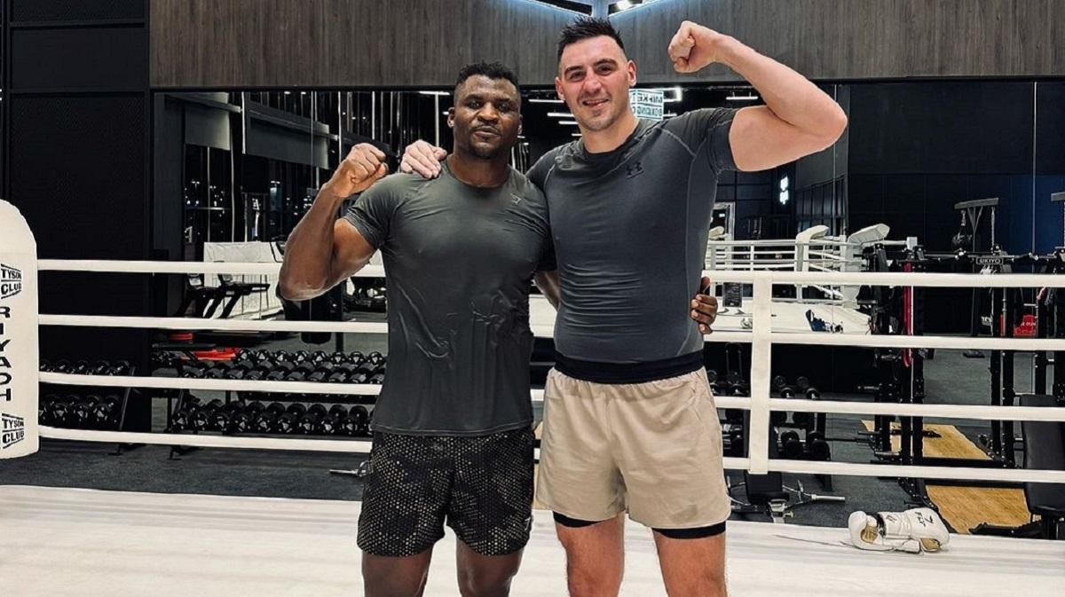 Френсіс Нганну і Олександр Захожий / Фото instagram.com/zakhozhiy_alexandr/