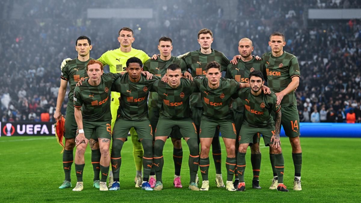 Игроки Шахтера перед матчем с Марселем / Фото ФК Шахтер