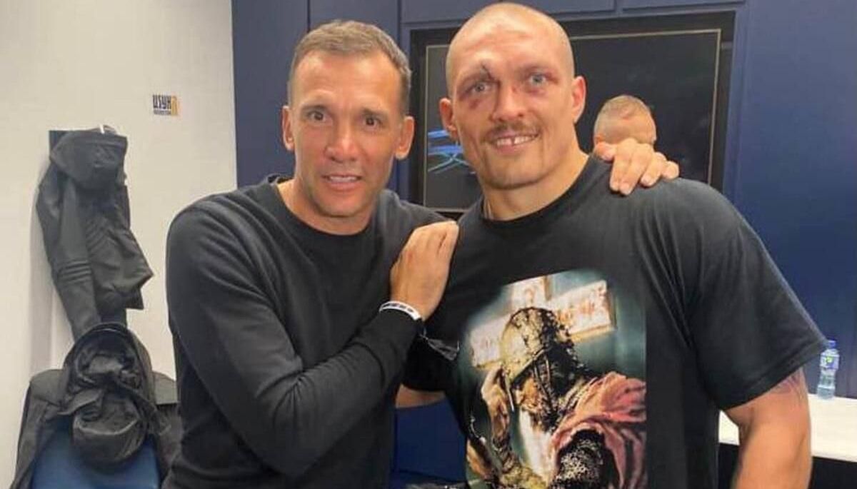 Андрей Шевченко и Александр Усик / Фото из соцсетей
