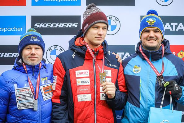 Украинский саночник получил третью награду на Кубке наций в сезоне