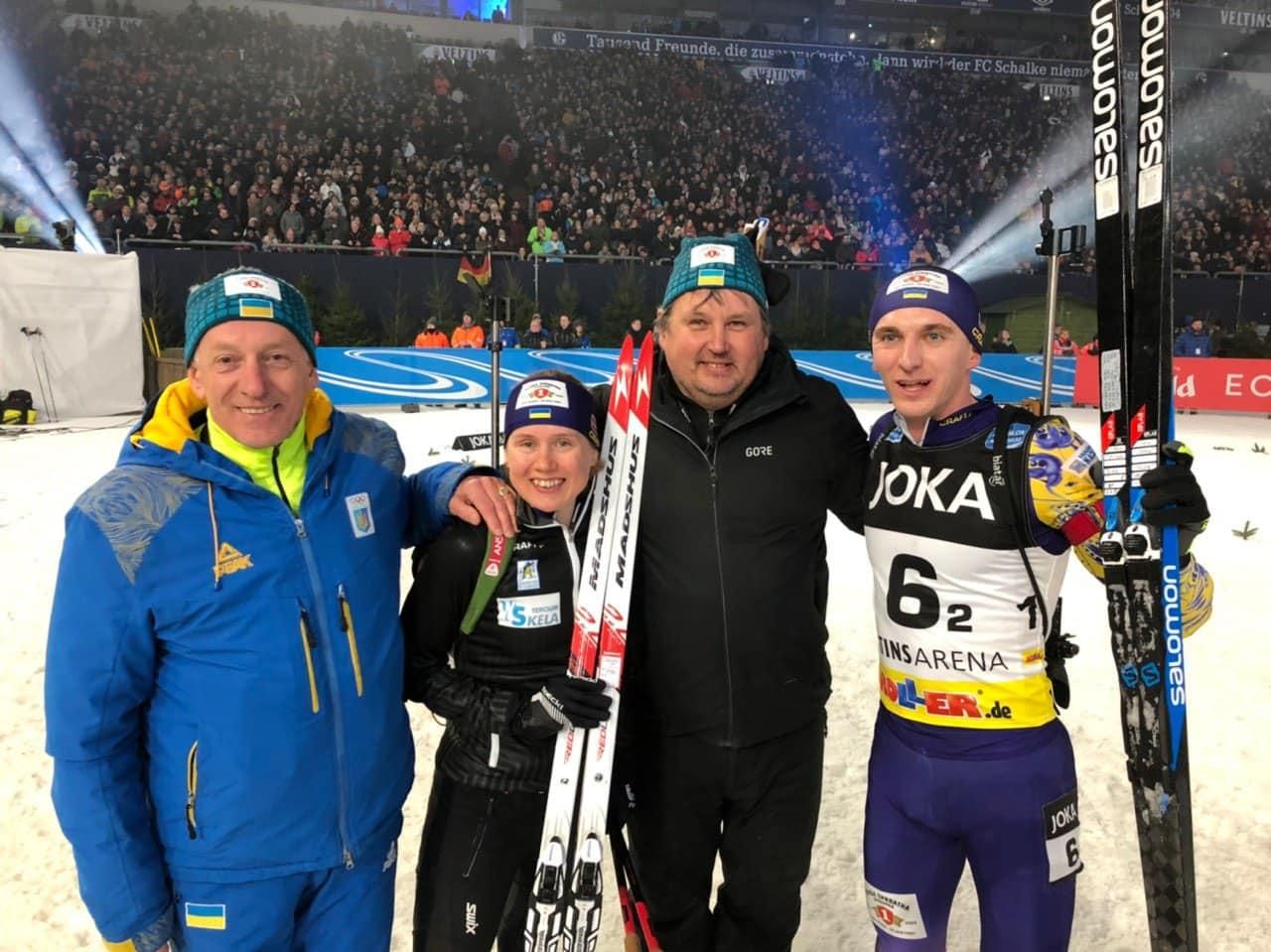 Меркушина и Пидручный с тренерами / Фото из открытых источников Меркушина и Пидручный с тренерами / Фото из открытых источников