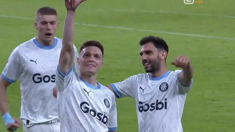 Циганков святкує гол / Скріншот з трансляції Циганков святкує гол / Скріншот з трансляції