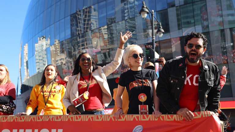 Святкування перемоги Канзас-Сіті / фото Twitter Святкування перемоги Канзас-Сіті / фото Twitter