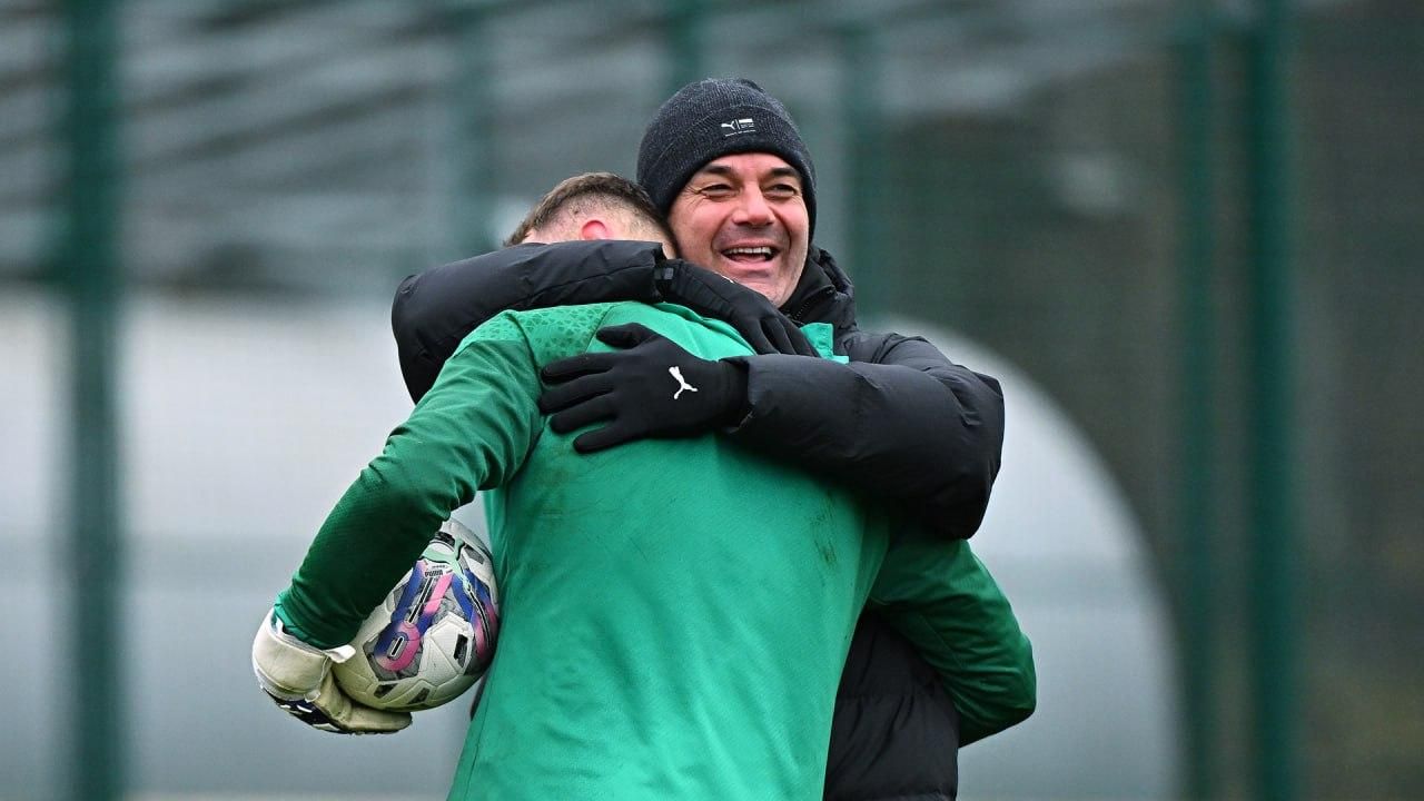 Дмитрий Ризнык и Марино Пушич / Фото: ФК Шахтер Дмитрий Ризнык и Марино Пушич / Фото: ФК Шахтер