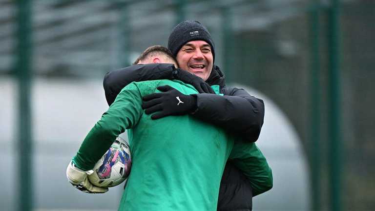 Дмитро Різник і Маріно Пушіч / Фото: ФК Шахтар Дмитро Різник і Маріно Пушіч / Фото: ФК Шахтар