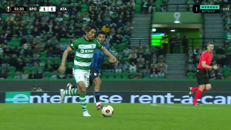 Спортінг - Аталанта / скріншот трансляції Спортінг - Аталанта / скріншот трансляції