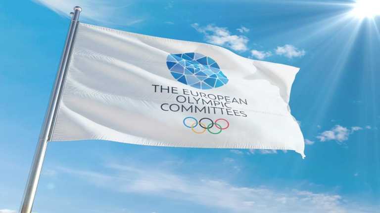 Прапор Європейського олімпійського комітету / The European Olympic Committees Прапор Європейського олімпійського комітету / The European Olympic Committees