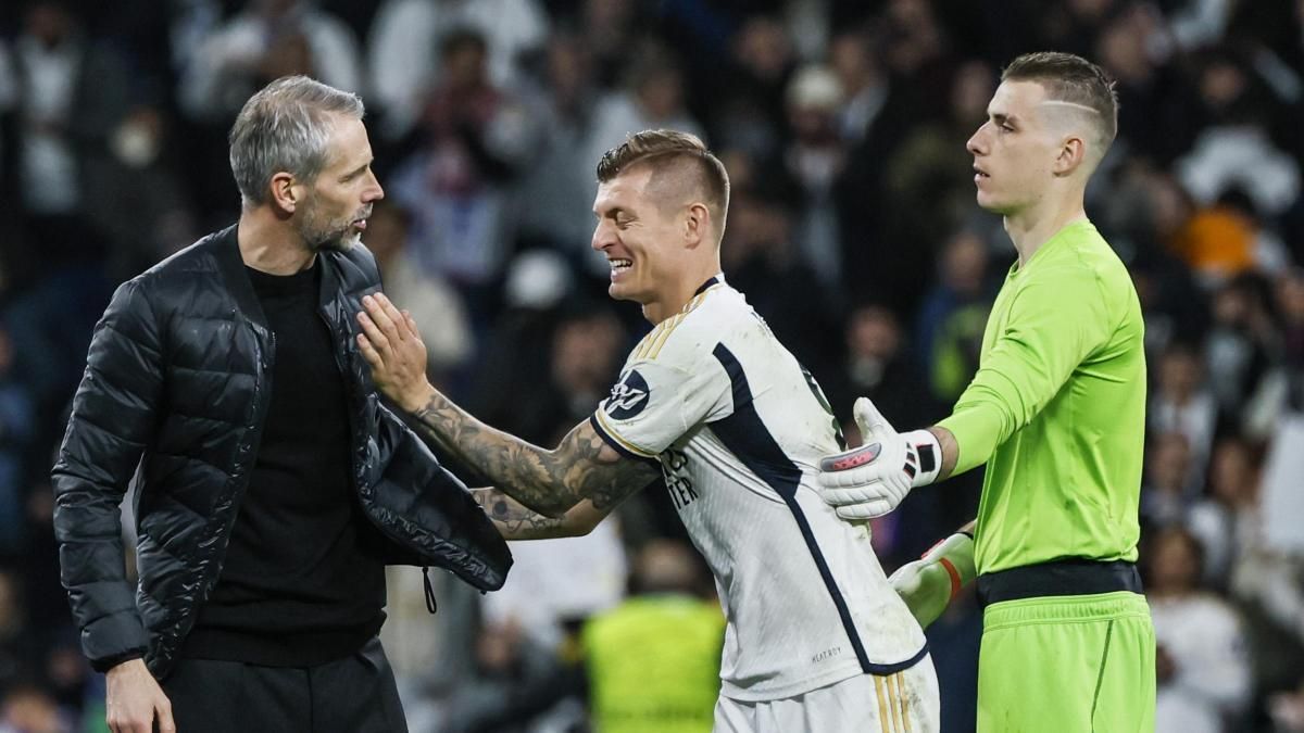 Марко Розе, Тоні Кроос і Андрій Лунін / Фото EFE