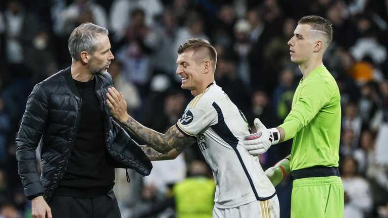 Марко Розе, Тони Кроос и Андрей Лунин / Фото EFE Марко Розе, Тони Кроос и Андрей Лунин / Фото EFE