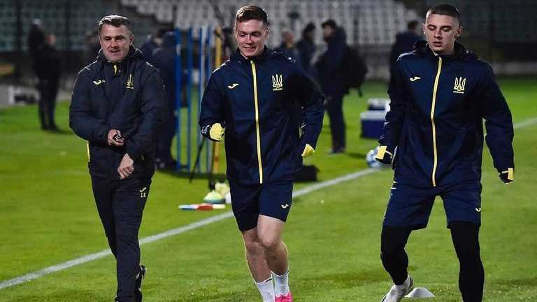 Ребров, Цыганков, Миколенко / Фото УАФ Ребров, Цыганков, Миколенко / Фото УАФ